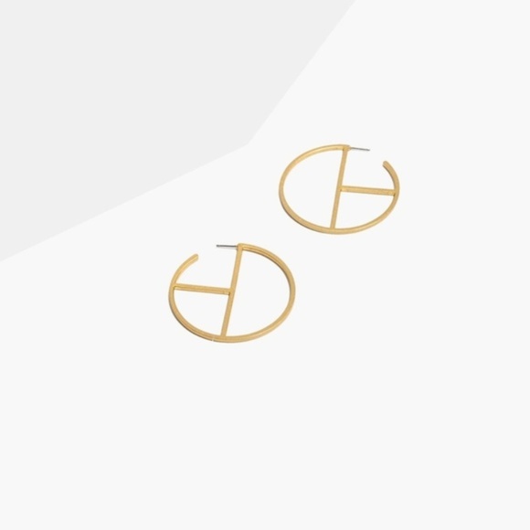 Madewell Jewelry - Madewell Geometry Hoop Earrings NWT